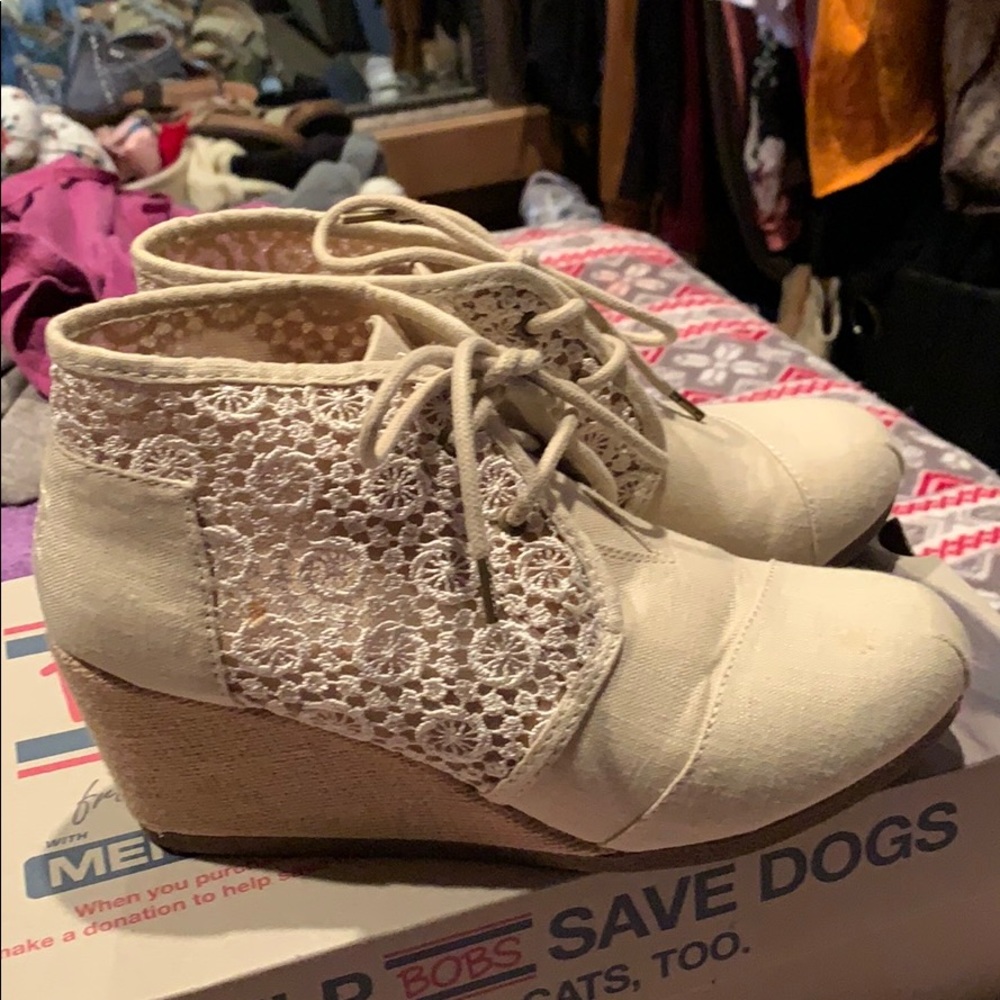 Bobs from Skechers Wedged Booties